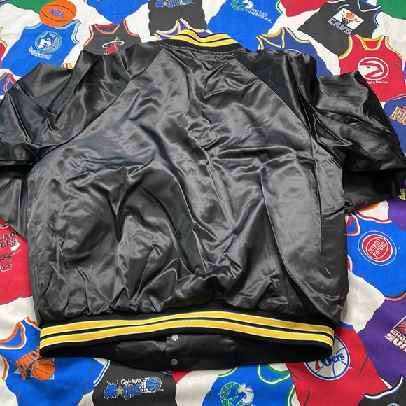 Vintage Hartwell Blank Satin Jacket Steelers Colors - Picture 2 of 3